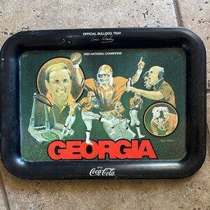 Coca Cola Georgia Champions Tray - Black and Red